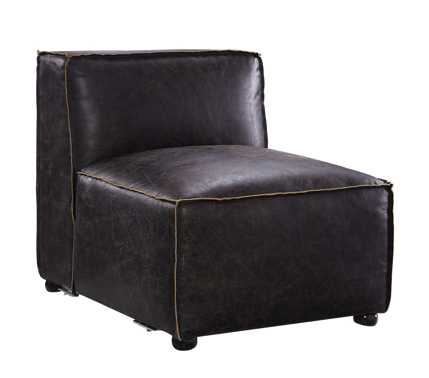 ACME Birdie Modular - Armless Chair, Antique Slate Top Grain Leather FredCo