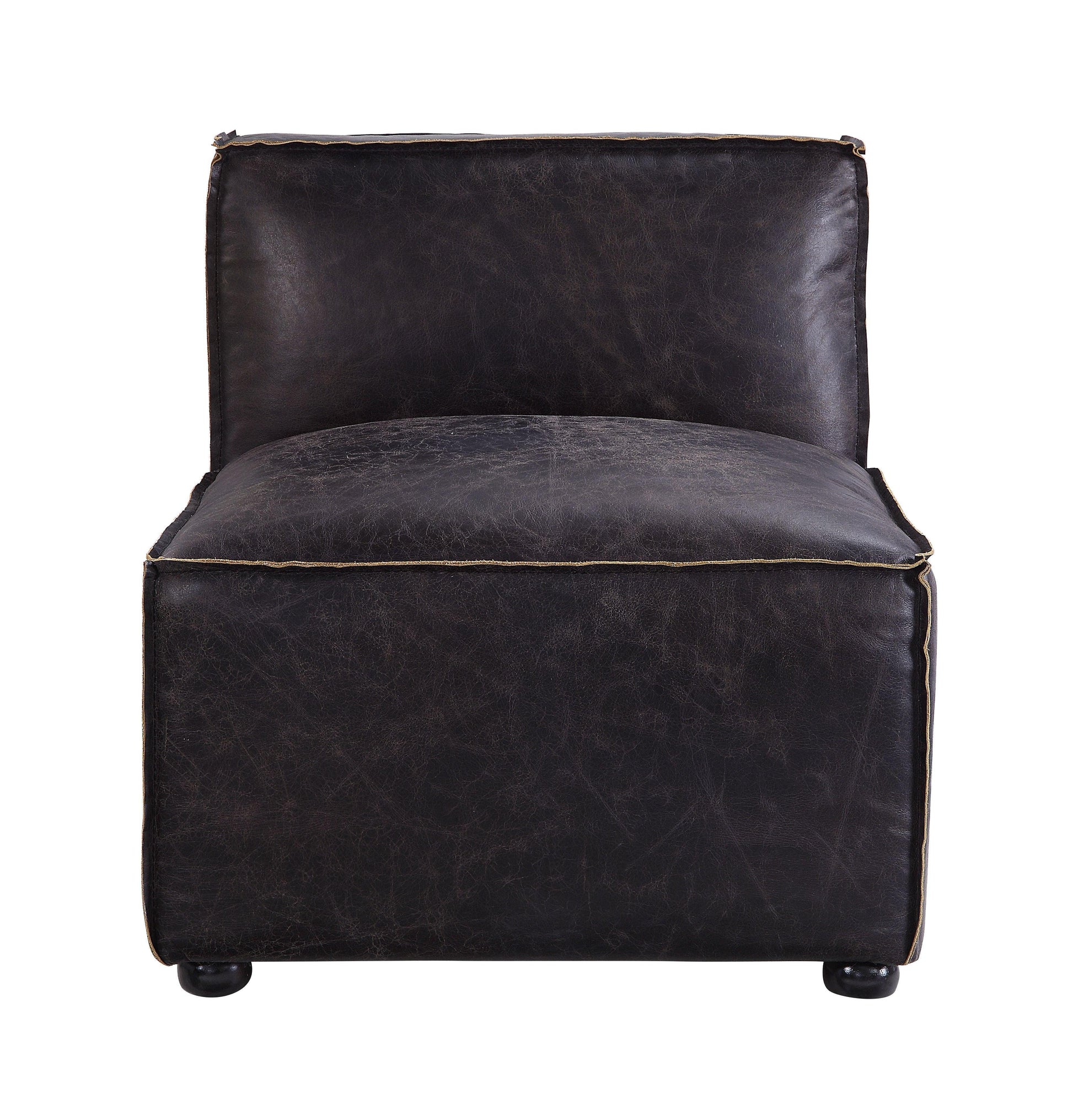 ACME Birdie Modular - Armless Chair, Antique Slate Top Grain Leather FredCo