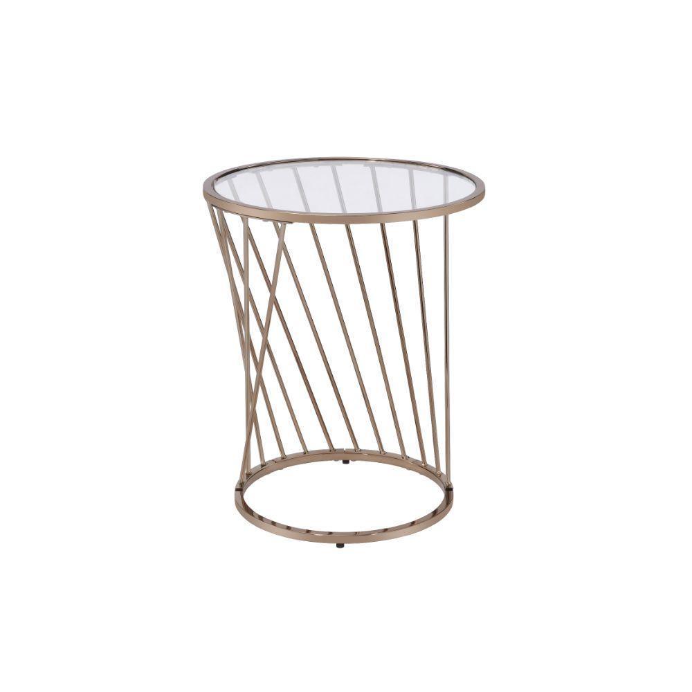 ACME Bluelipe End Table, Champagne FredCo