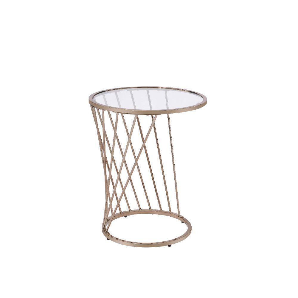 ACME Bluelipe End Table, Champagne FredCo