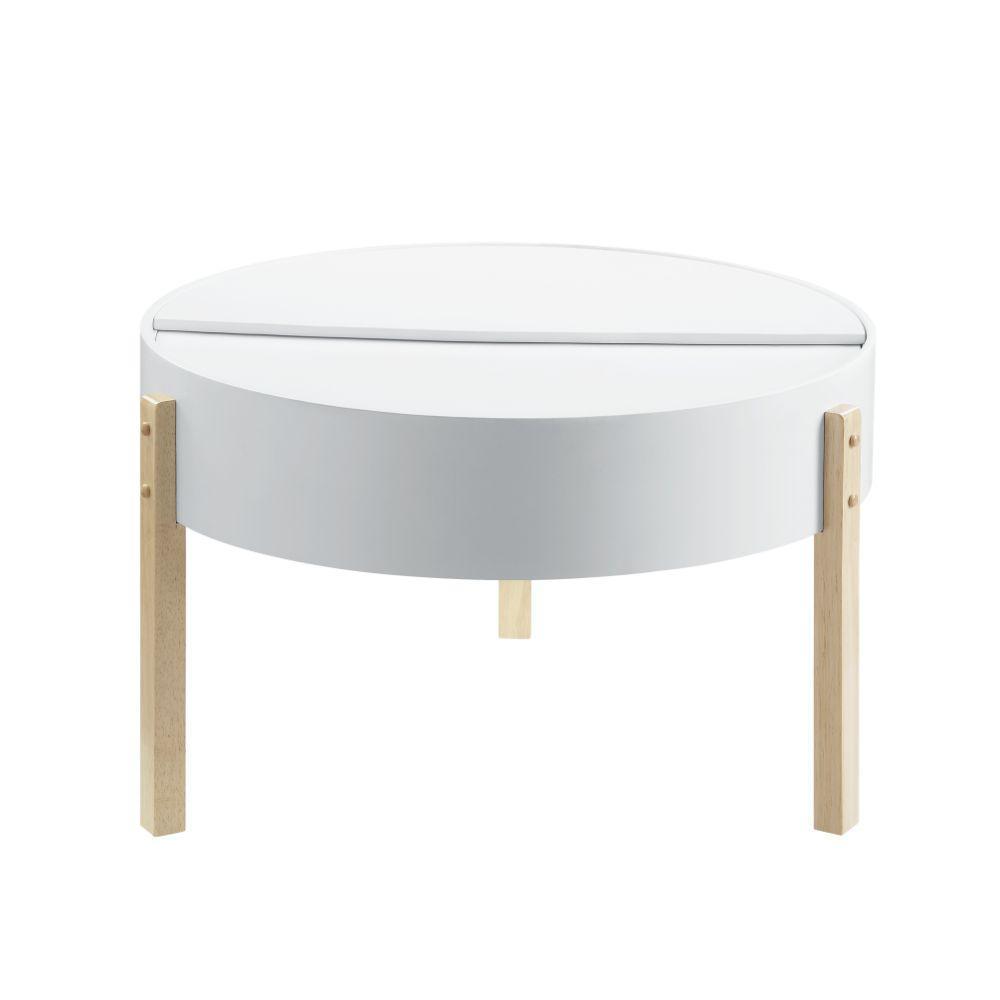 ACME Bodfish Coffee Table, White & Natural FredCo