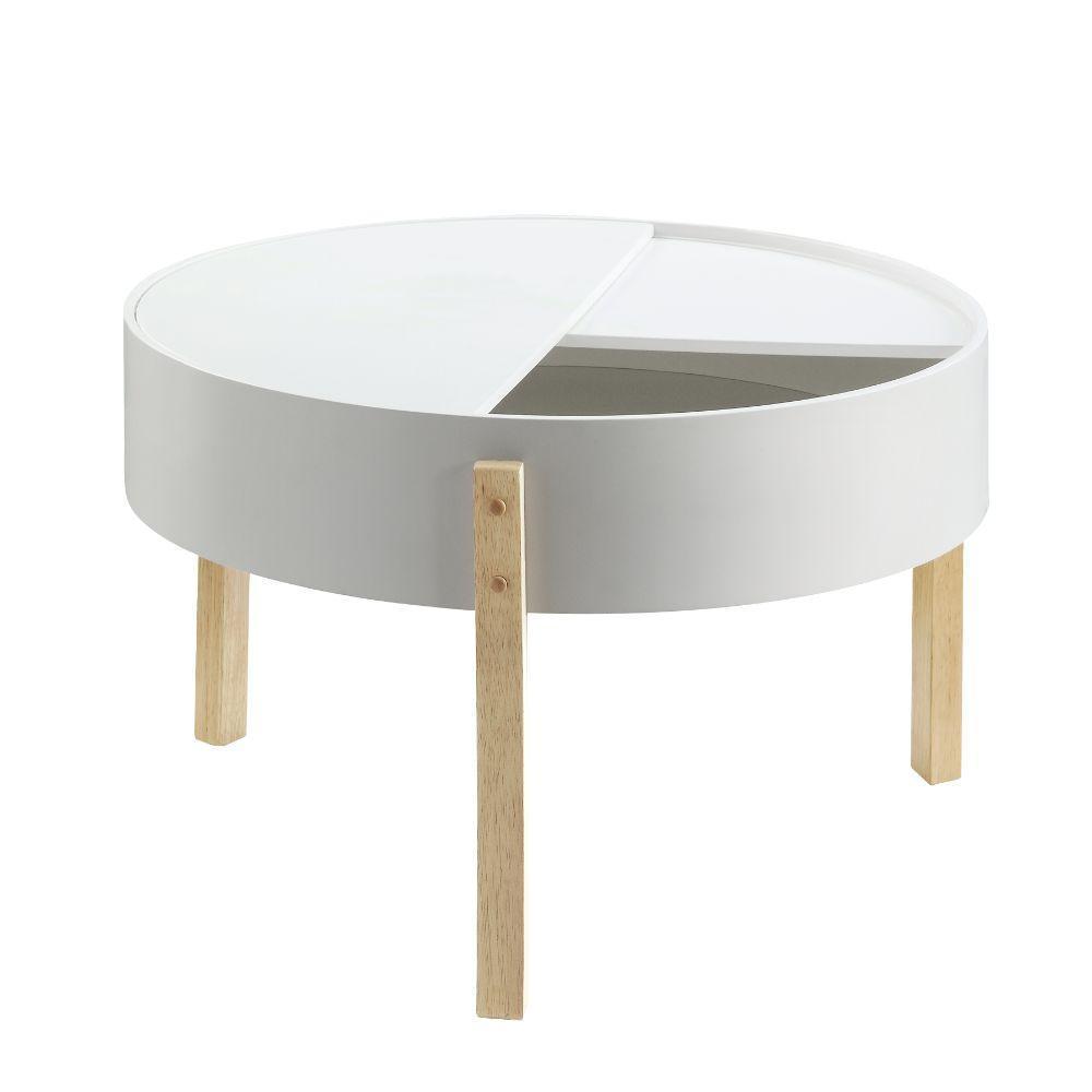 ACME Bodfish Coffee Table, White & Natural FredCo