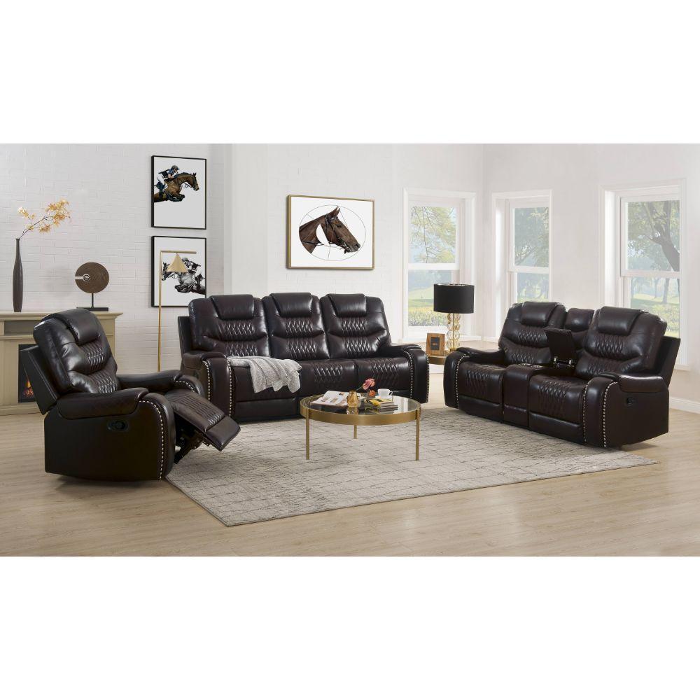 ACME Braylon Sofa (Motion), Brown PU FredCo