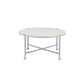 ACME Brecon Coffee Table, White Oak &Chrome FredCo