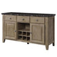 ACME Charnell Server, Marble & Oak Finish FredCo