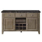 ACME Charnell Server, Marble & Oak Finish FredCo