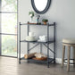 ACME Cordelia Console Table, Sandy Black, Dark Brone Hand-Brushed Finish FredCo