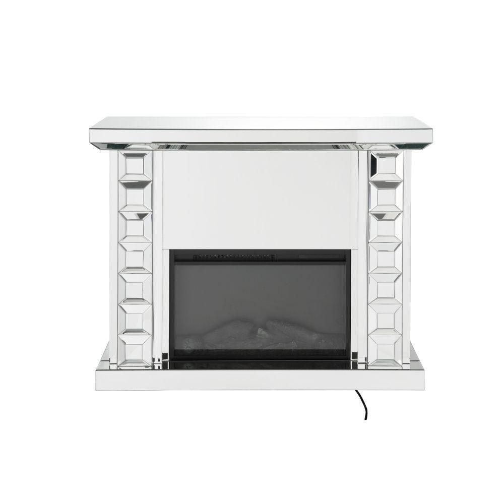 ACME Dominic Fireplace, Mirrored FredCo