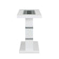 ACME Elizaveta Console Table, Faux Crystal Diamonds & White High Gloss Finish FredCo