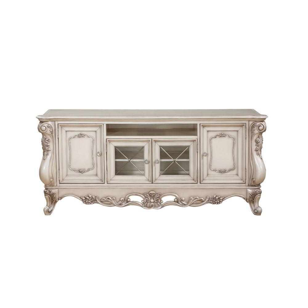 ACME Gorsedd TV Stand, Antique White FredCo