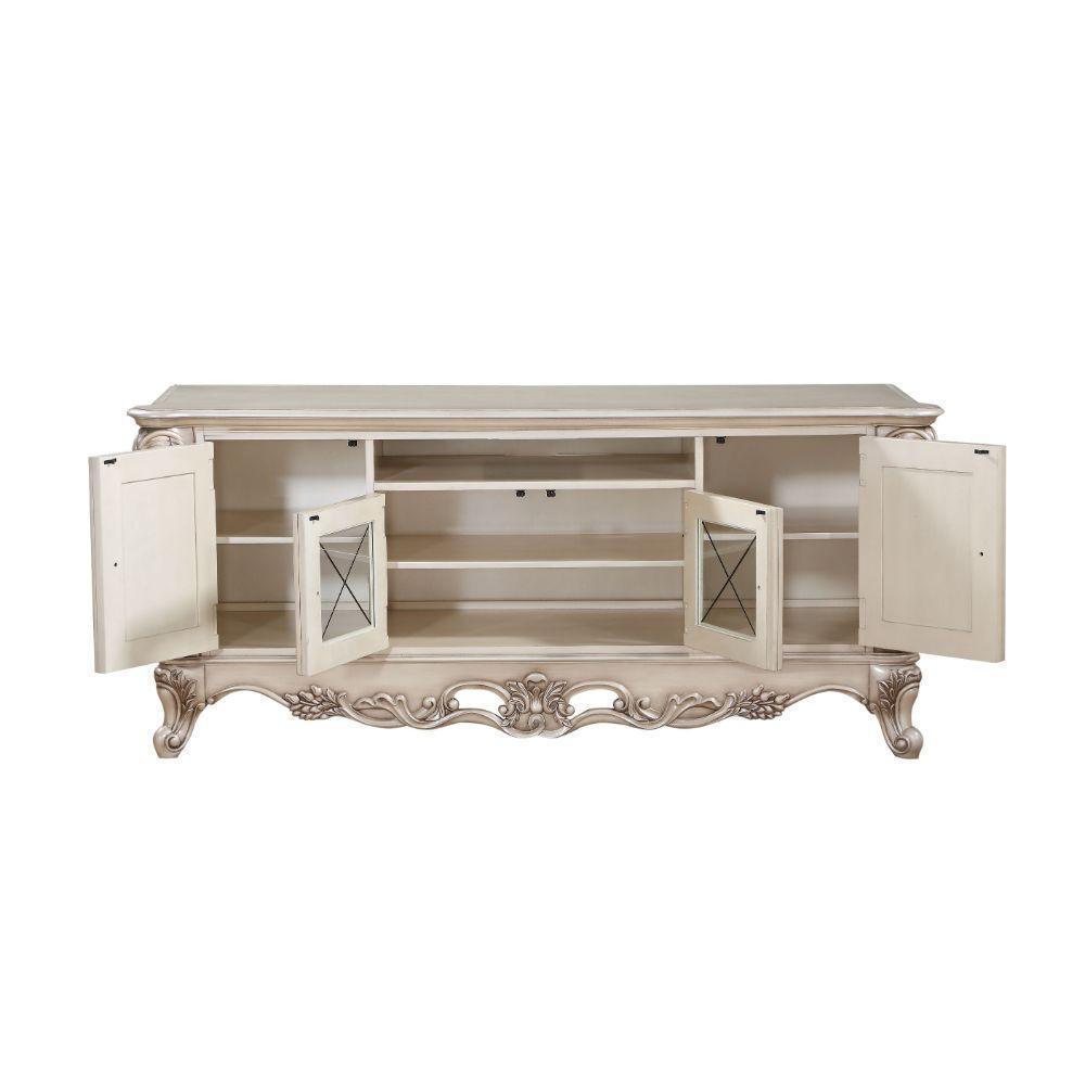 ACME Gorsedd TV Stand, Antique White FredCo