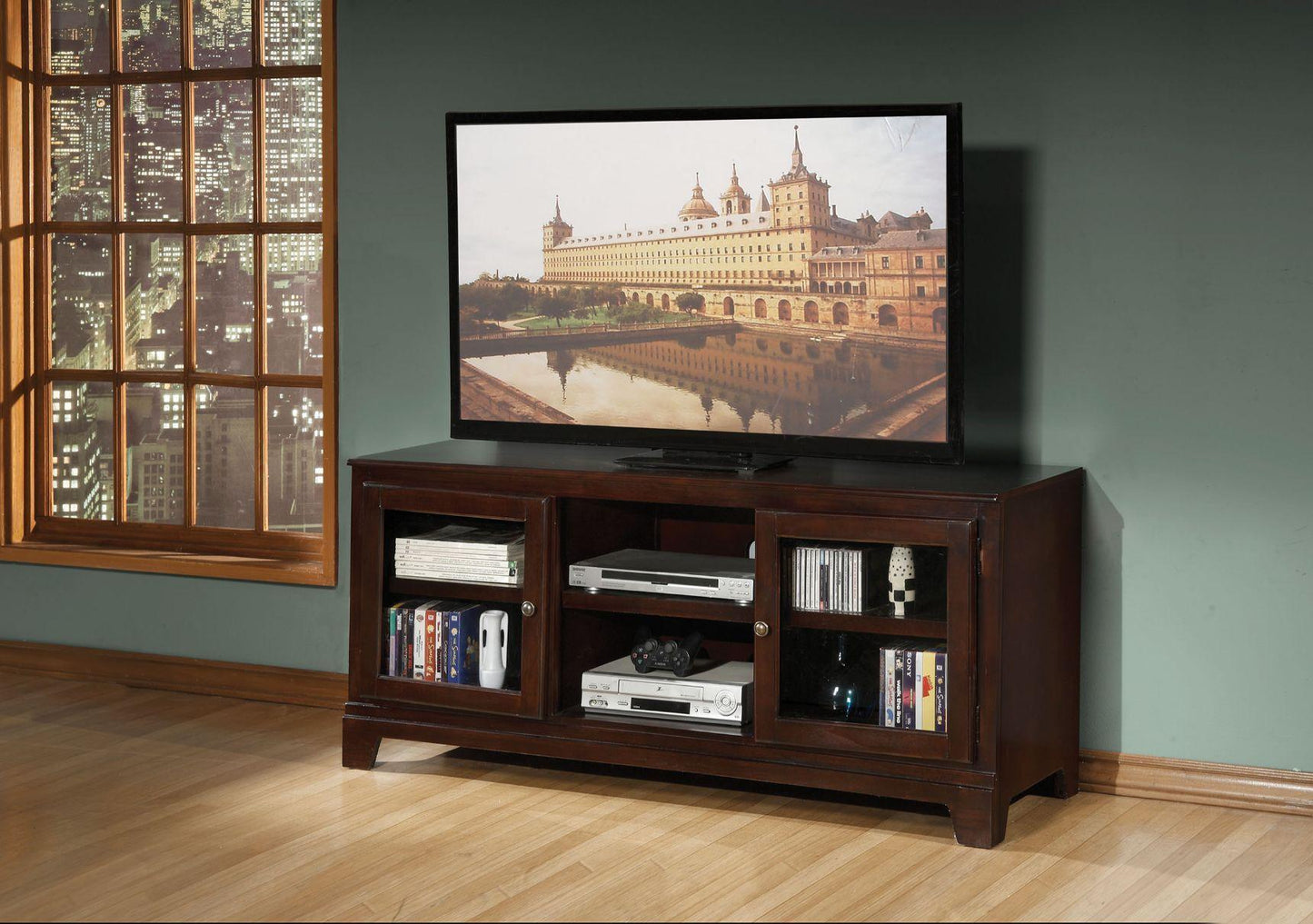 ACME Halden TV Stand, Merlot FredCo