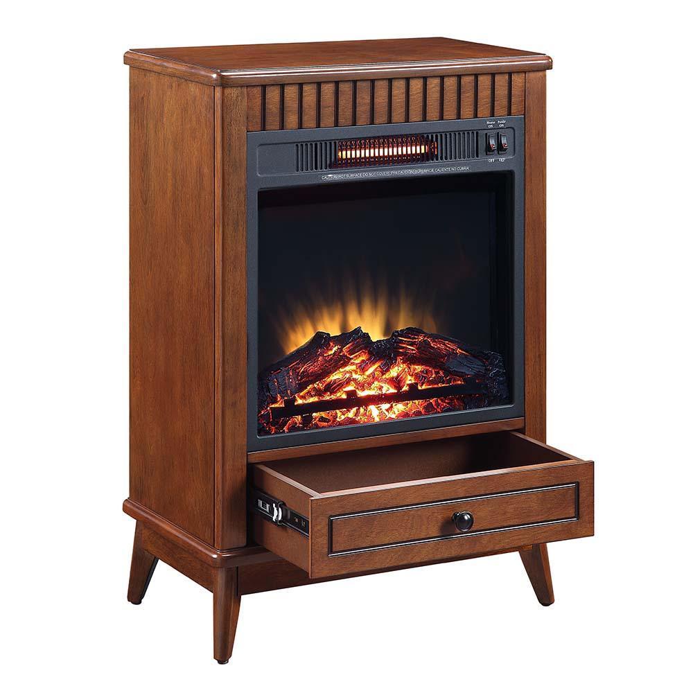 ACME Hamish Fireplace, Walnut Finish FredCo