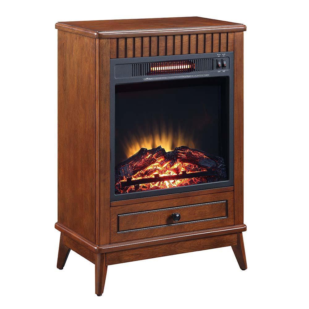 ACME Hamish Fireplace, Walnut Finish FredCo