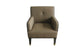 ACME House Beatrice Accent Chair w/Pillow, Tan PU & Charcoal Finish FredCo