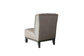 ACME House Marchese Accent Chair w/Pillow, Two Tone Beige Fabric & Tobacco Finish FredCo