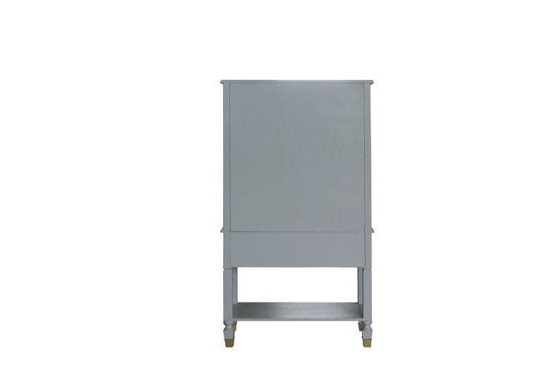 ACME House Marchese Cabinet, Pearl Gray Finish FredCo