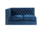 ACME Jaszira Modular - Armless Loveseat w/2 Pillows, Blue Velvet FredCo