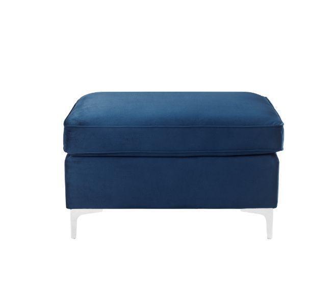 ACME Jaszira Ottoman, Blue Velvet FredCo