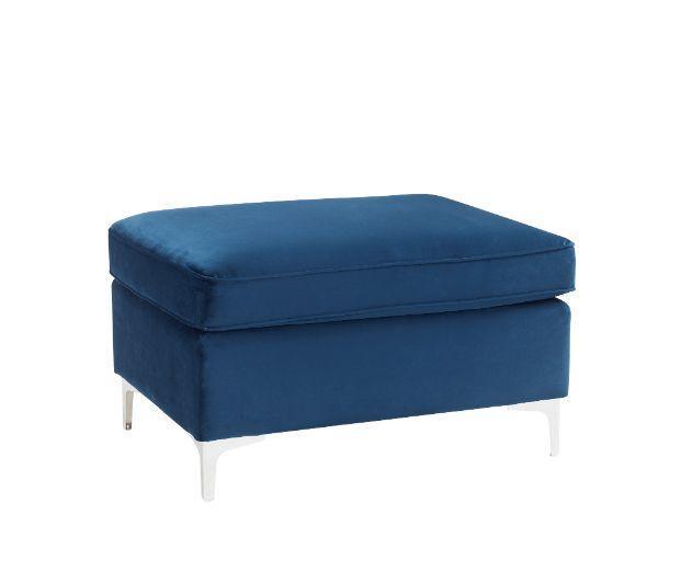 ACME Jaszira Ottoman, Blue Velvet FredCo