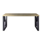 ACME Jennavieve Desk, Gold Aluminum FredCo