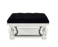 ACME Lotus Ottoman, Mirrored & Faux Diamonds FredCo