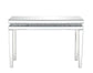 ACME Lotus Sofa Table, Mirrored & Faux Crystals Inlay FredCo