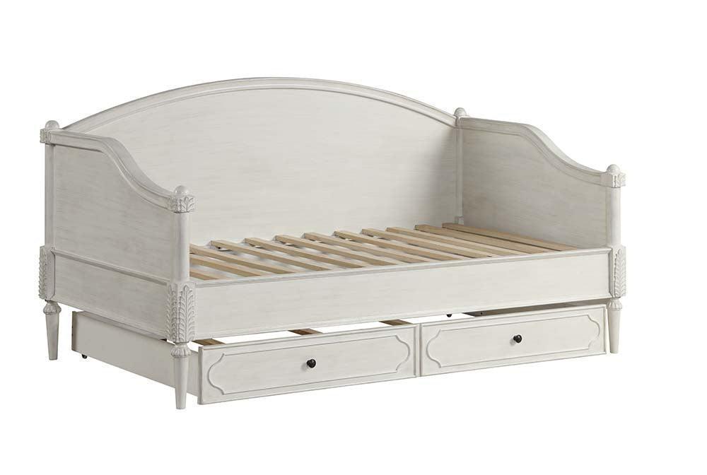 ACME Lucien Twin Daybed , Antique White Finish FredCo