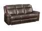 ACME Lydia Motion Sofa, Brown Leather Aire FredCo