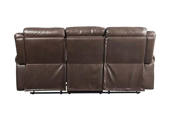 ACME Lydia Motion Sofa, Brown Leather Aire FredCo