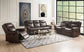 ACME Lydia Motion Sofa, Brown Leather Aire FredCo