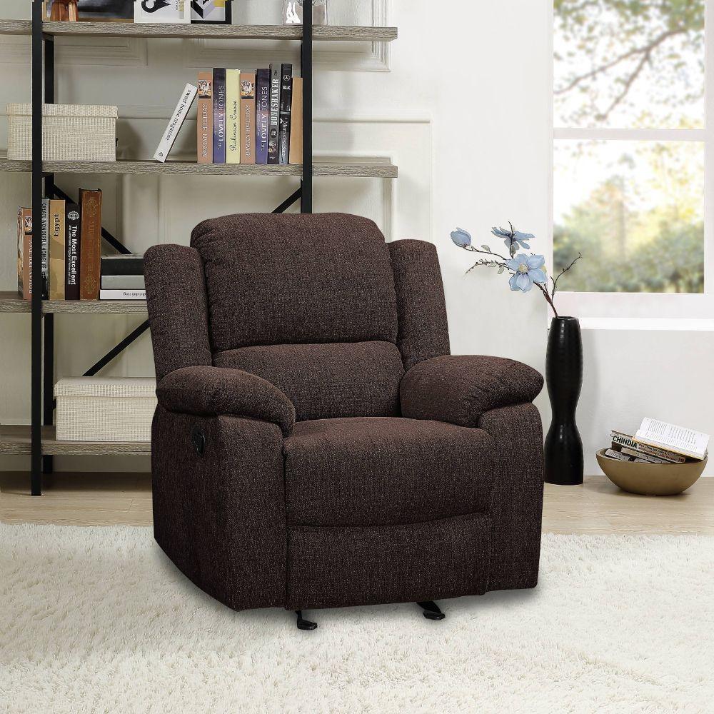 ACME Madden Glider Recliner, Brown Chenille FredCo