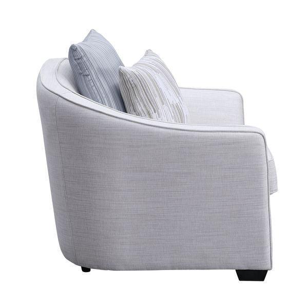 ACME Mahler Chair w/2 Pillows, Beige Linen FredCo