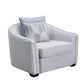 ACME Mahler Chair w/2 Pillows, Beige Linen FredCo