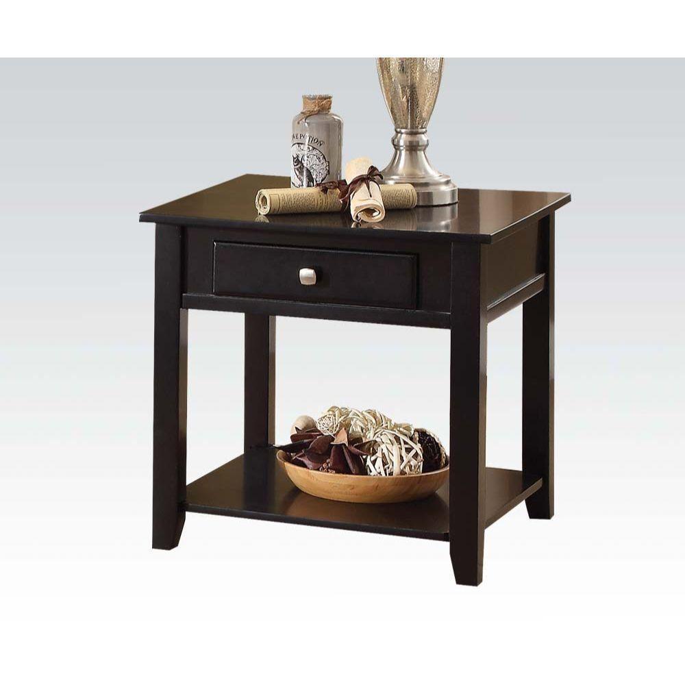 ACME Malachi End Table, Black FredCo