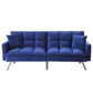 ACME Mecene Adjustable Sofa , Blue Velvet FredCo