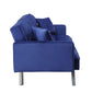 ACME Mecene Adjustable Sofa , Blue Velvet FredCo