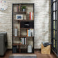 ACME Mileta II Bookshelf, Black & Walnut FredCo