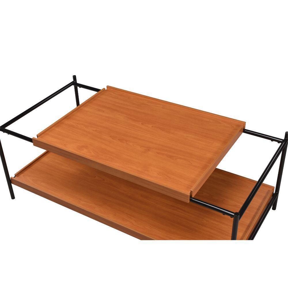 ACME Oaken Coffee Table, Honey Oak & Black FredCo