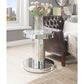 ACME Ornat End Table, Mirrored & Faux Stones FredCo