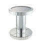 ACME Ornat End Table, Mirrored & Faux Stones FredCo