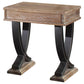 ACME Pellio End Table, Antique Oak & Black FredCo