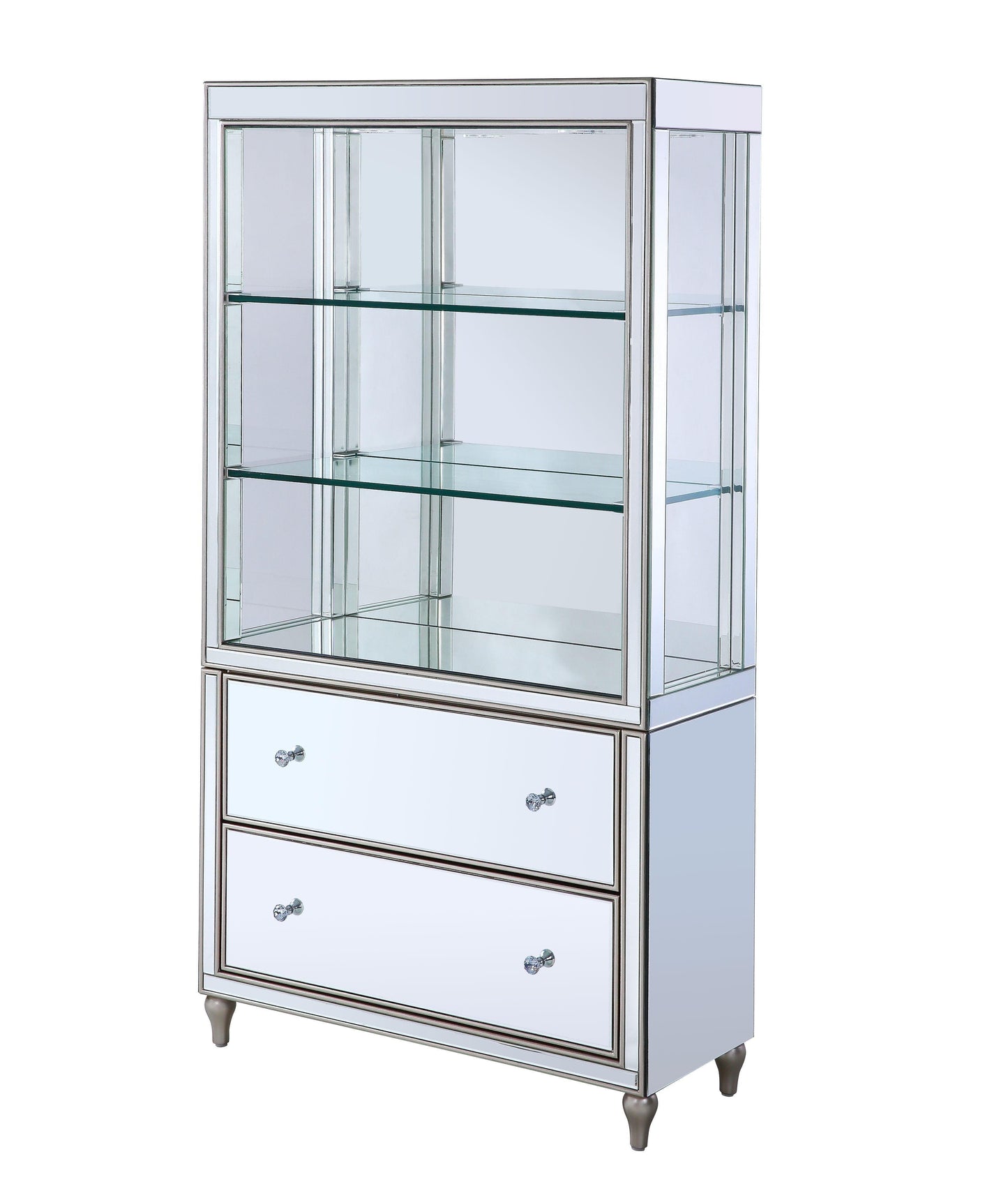 ACME Persis Bookcase, LED & Mirrored FredCo