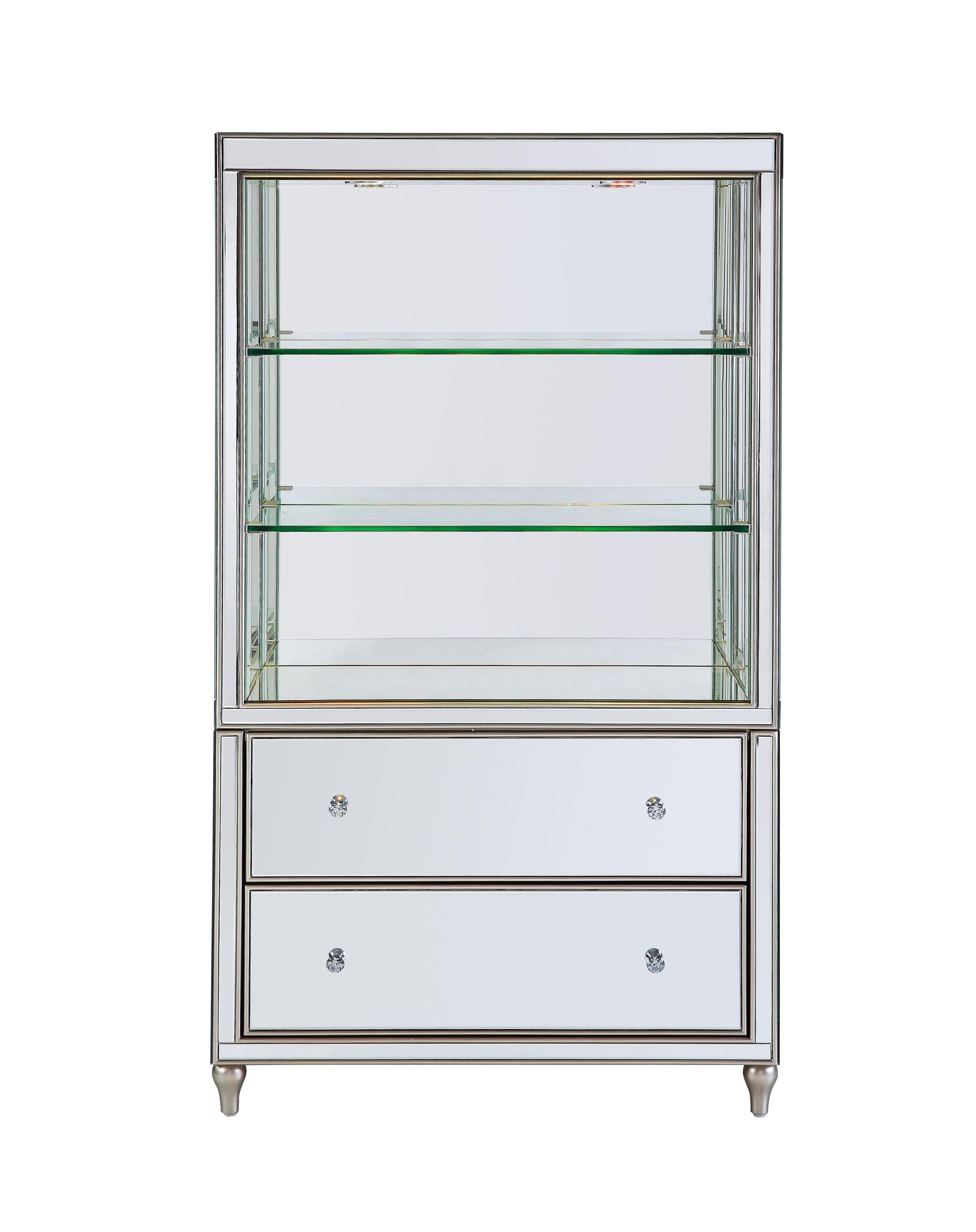 ACME Persis Bookcase, LED & Mirrored FredCo