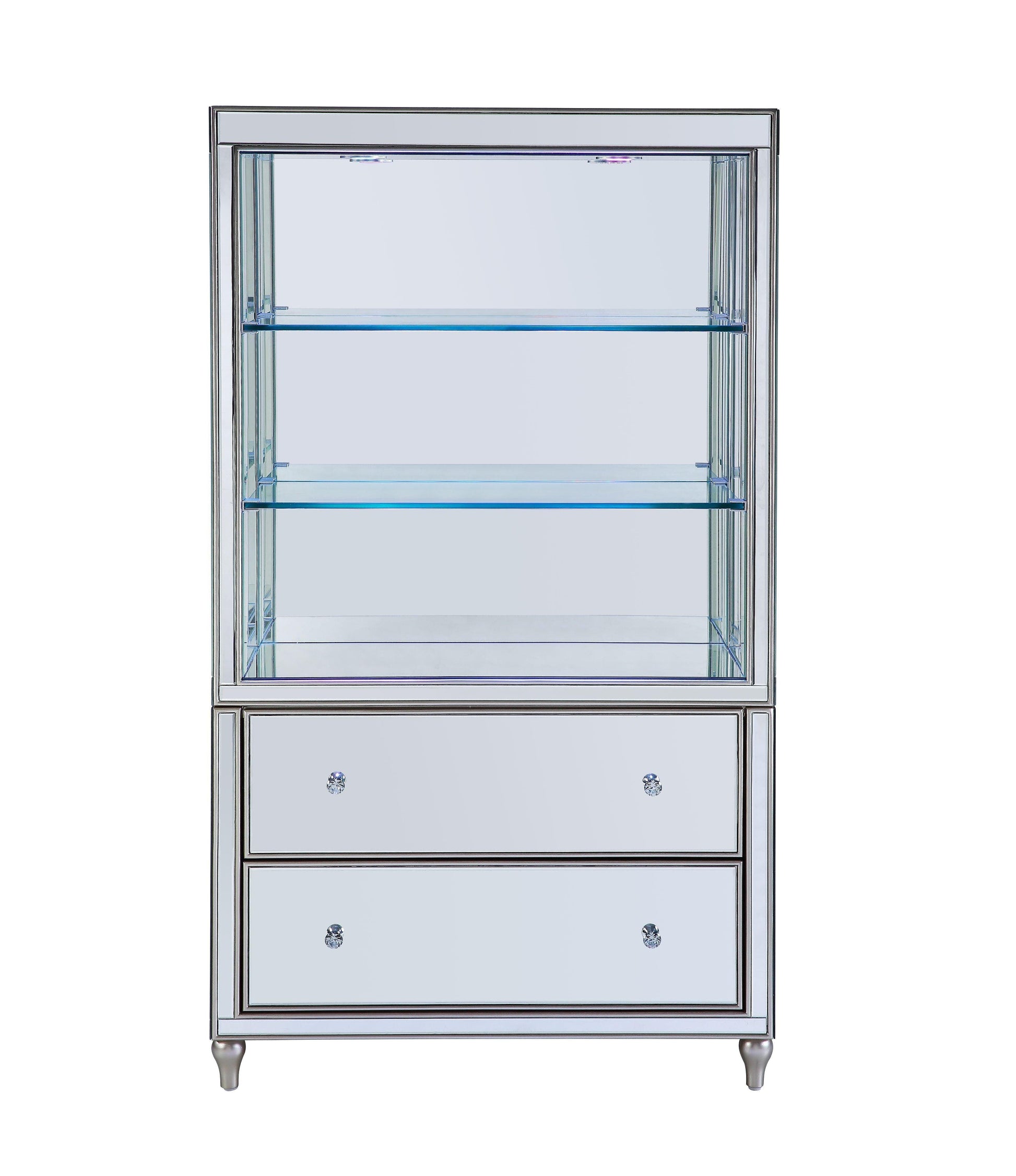 ACME Persis Bookcase, LED & Mirrored FredCo