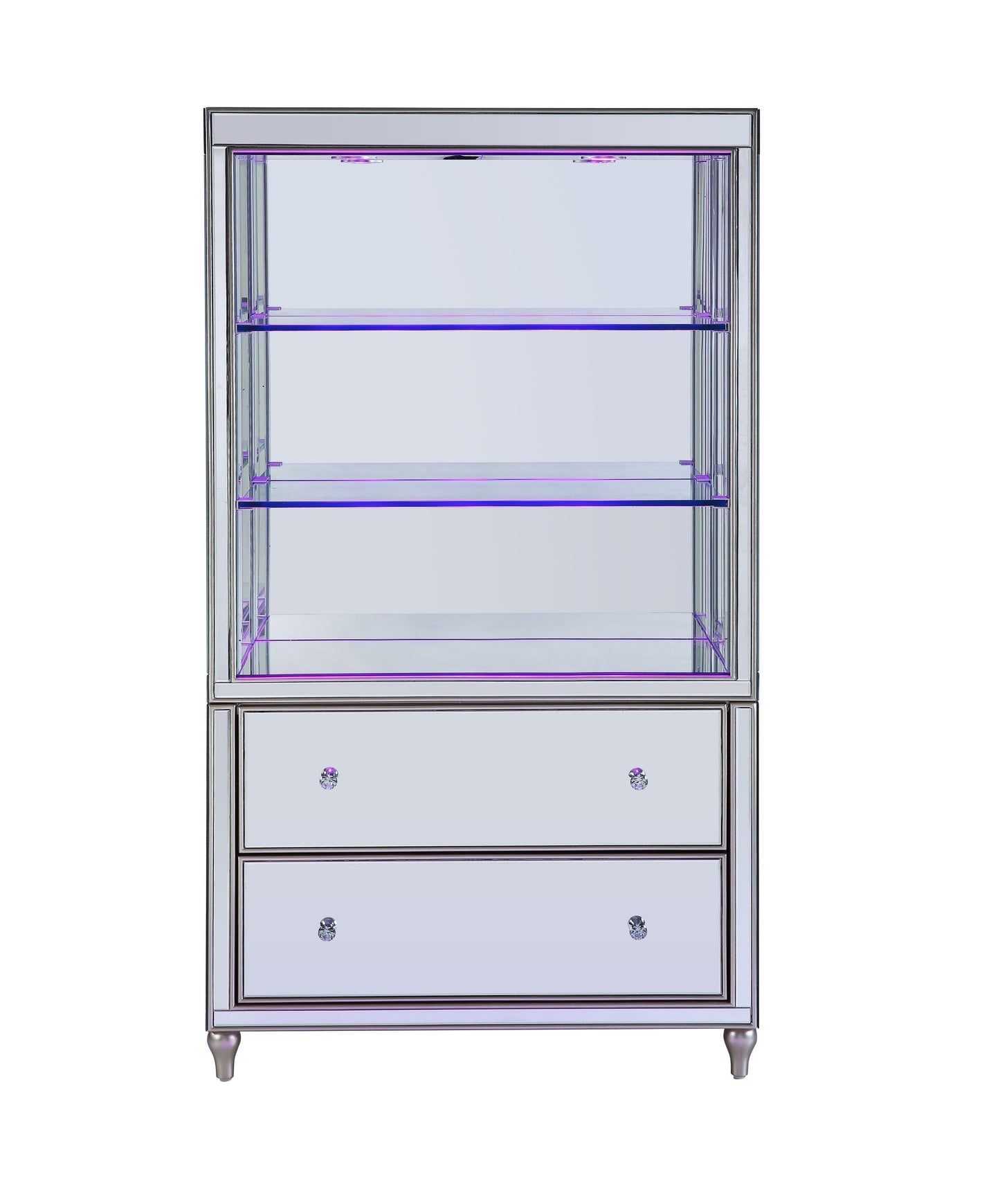 ACME Persis Bookcase, LED & Mirrored FredCo