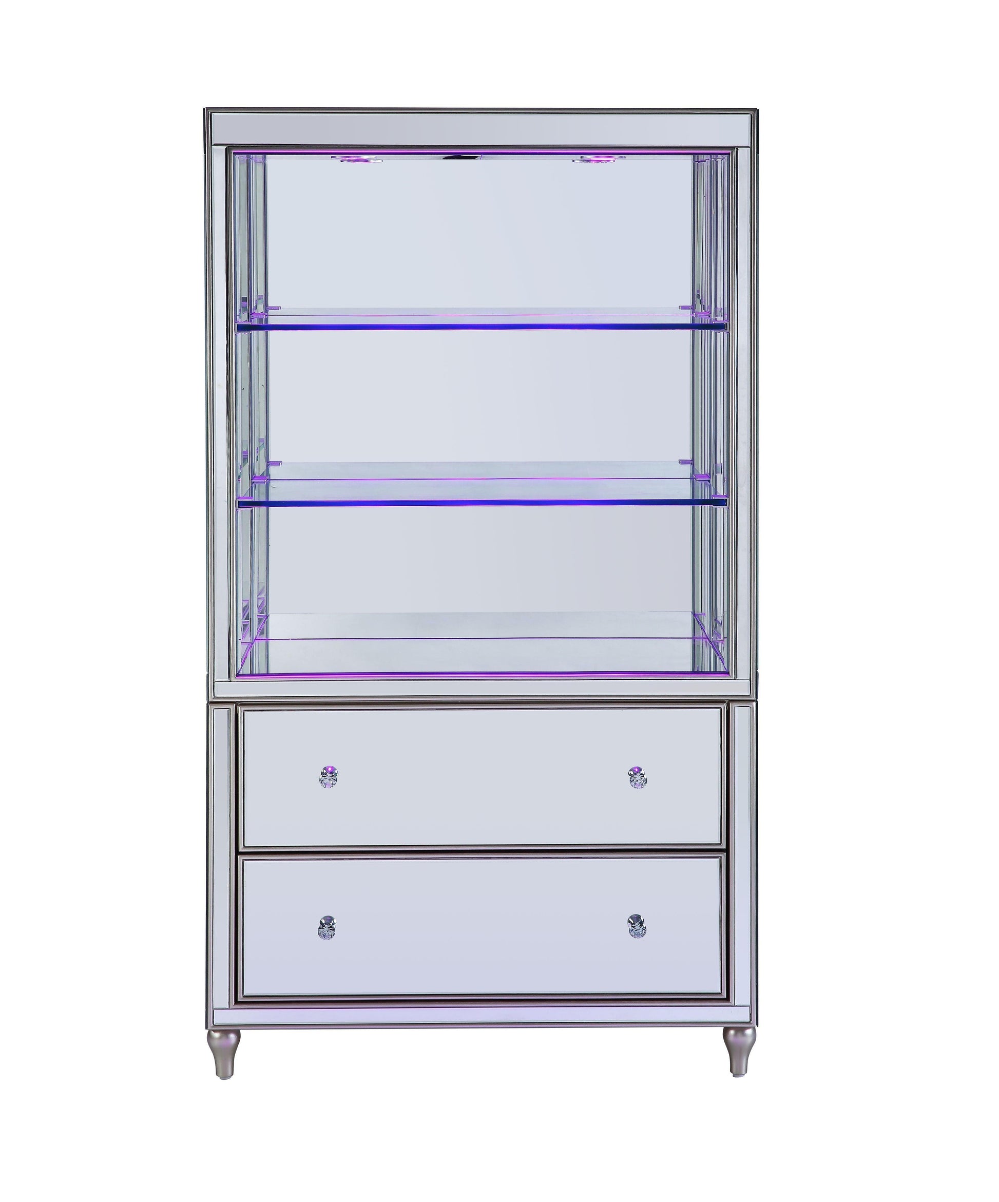 ACME Persis Bookcase, LED & Mirrored FredCo