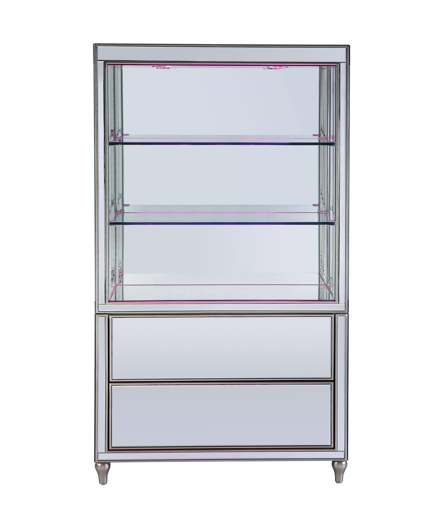 ACME Persis Bookcase, LED & Mirrored FredCo