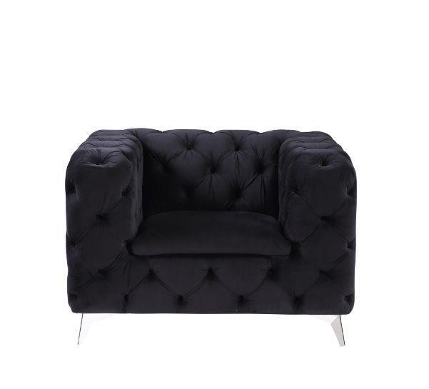 ACME Phifina Chair, Black Velvet FredCo