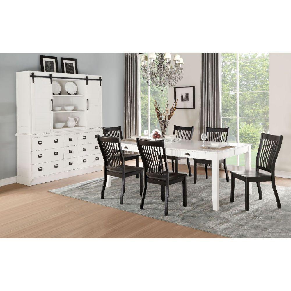 ACME Renske Dining Table, Antique White FredCo